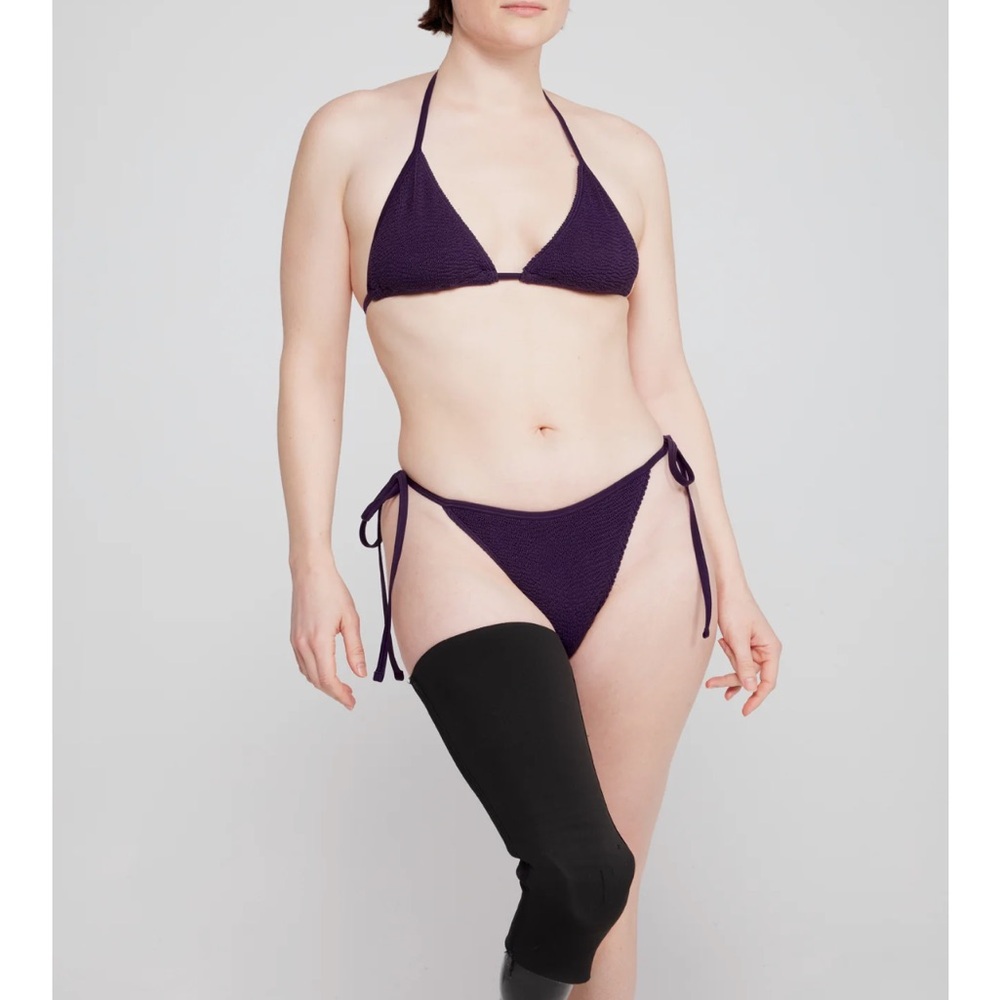 Purple Halter Bikini Set
